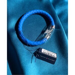 Men’s Tommy Hilfiger Vibrant Blue Quilted Leather Bracelet